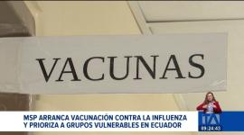 Comienza la campaña anual de vacunación contra la influenza. Las autoridades hacen un llamado a los grupos vulnerables para que acudan de forma gratuita a los centros de salud de todo el país.

Un reportaje de Brigette Mancheno