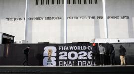 Exterior del Kennedy Center donde se realizará el sorteo de la Copa Mundial de la FIFA 2026