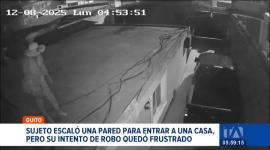 Un hombre ingresó a una vivienda con la intención de robar, pero los propietarios lograron frustrar el delito y ahuyentarlo. El sospechoso escapó del lugar. Las imágenes captadas muestran con claridad cómo ocurrieron los hechos.

Un reportaje de Juan Miguel Rodríguez