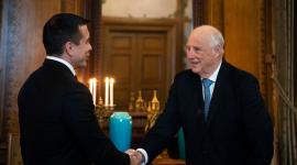 El presidente Daniel Noboa se reunió con el rey de Noruega, este miércoles 10 de diciembre del 2025.