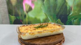 Pastel de papa preparado por el chef Felipe Campana