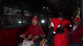 En Ibarra se realiza una iniciativa navideña denominada El Tren Expreso Polar