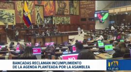 Las bancadas de la Asamblea Nacional reclaman el incumplimiento de la agenda legislativa. Solicitan que, tras el receso, se priorice el tratamiento de proyectos de ley relacionados con salud y seguridad.

Un reportaje de Karen Haro