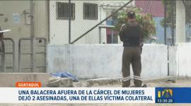 Una balacera registrada en los exteriores de la cárcel de mujeres de Guayaquil dejó dos personas asesinadas. El hecho ocurrió durante la jornada de visitas al centro penitenciario.

Un reportaje de Paula Kuhn