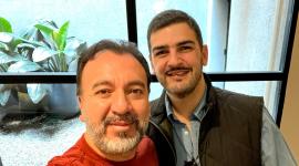 El alcalde de Quito, Pabel Muñoz, y el alcalde de Guayaquil, Aquiles Alvarez.