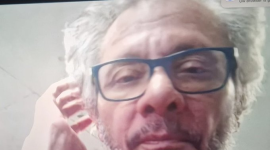 Jorge Glas compareció vía telemática a la audiencia.