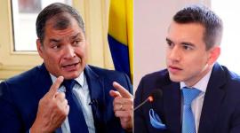Daniel Noboa y Rafael Correa protagonizaron un cruce de mensajes tras detención de Nicolás Maduro