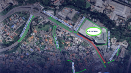 trabajos de rehabilitación en av. Interoceánica en Quito