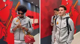 Jugadores del Mallorca con atuendo similar de Nicolás Maduro