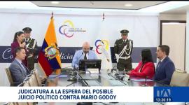 Mario Godoy, titular del Consejo de la Judicatura,  evitó responder a denuncias sobre presunto tráfico de influencias. Un reportaje de Fausto Yépez