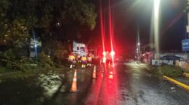 Un tráiler chocó sobre la avenida Pedro Vicente Maldonado, en el sur de Quito.