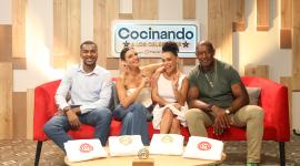 Frickson Erazo, Giovanna Andrade, Monserrath Astudillo y Beber Espinoza fueron los protagonistas en el estreno de Cocinando a los Celebrities.