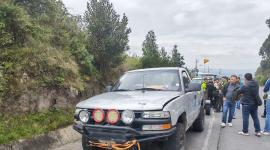Un hombre fue hallado sin vida en el interior de un vehículo en el kilómetro tres y medio de la vía Papallacta, el 9 de enero de 2026