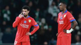 William Pacho (derecha) en el partido de este martes 20 de enero del 2026.