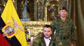 El presidente de Ecuador, Daniel Noboa, se pronunció tras la detención de alias 'Viche', cabecilla de Los Lobos, en Quito.