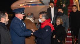 El presidente de Colombia, Gustavo Petro, es recibido a su llegada a Washington para su crucial reunión con su homólogo estadounidense, Donald Trump.