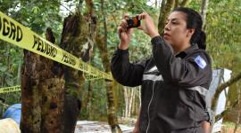 La víctima fue hallada enterrrada en el jardín de una hostería en Sangolquí.