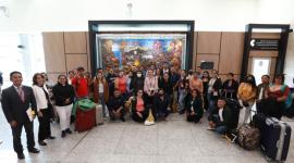 Un grupo de ecuatorianos que ya se benefició del programa de Migración Circular.