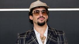 Bad Bunny asiste al estreno de 'Happy Gilmore 2' de Netflix, 21 de julio de 2025.