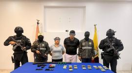 Ambas personas fueron detenidas en un operativo en el cantón Pasaje, en la provincia de El Oro.