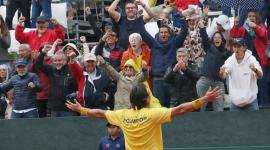 Andrés Guillén logró la primera victoria ante Australia en la Copa Davis.