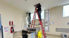 El Ministerio de Salud Pública informó que se reparó el techo tras colapso por las lluvias.