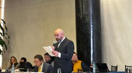 Mario Godoy se presentó en la Asamblea Nacional para presentar su defensa en el proceso de juicio político.