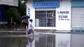 Cuatro horas de un fuerte aguacero dejó varios sectores anegados en el cantón Durán este lunes 9 de febrero del 2026.