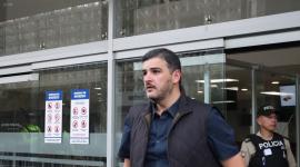 El alcalde de Guayaquil Aquiles Álvarez, acude a la audiencia del Caso triple A, en el Complejo Judicial Norte.