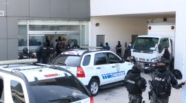 El alcalde de Guayaquil, Aquiles Alvarez arribó al Complejo Judicial Norte de Quito, este martes 10 de febrero de 2026.