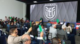 Quito, viernes 31 de enero del 2025Congreso Ordinario 2025 de la Federación Ecuatoriana de Fútbol en el Centro de Convenciones Metropolitano del parque Bicentenario.Fotos : API /Rolando Enríquez