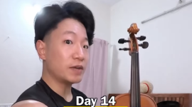 Violinista japonés que interpretó 'Nuestro Juramento' de Julio Jaramillo