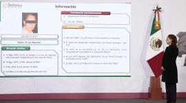 La presidenta de México, Claudia Sheinbaum, habla en una rueda de prensa este lunes, en Palacio Nacional de la Ciudad de México (México).