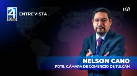 'Desde que entró en vigencia la tasa de seguridad a Colombia, se ha incrementado el contrabando', Nelson Cano, presidente de la Cámara de Comercio de Tulcán.