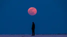 La Luna de Sangre presenta unos tonos rojizos en un fenómeno único.