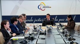 El Pleno del Consejo de la Judicatura durante una reunión en febrero del 2026.