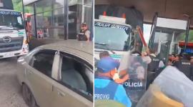 Protestas en pejae de la vía Alóag-Santo Domingo