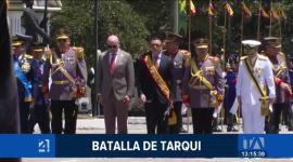 El presidente participó en el acto castrense en Quito, conmemorando el Día del Ejército Ecuatoriano y resaltando la labor de las Fuerzas Armadas. Un reportaje de Karen Haro