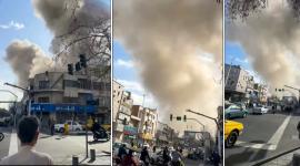 Columnas de humo visibles tras ataques en la capital iraní