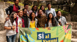 Los Yasunidos impulsaron un referéndum para dejar el petróleo del Yasuní bajo tierra.