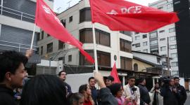 Ambiente en la embajada de Cuba, por supuesta expulsión del embajador, en el sector norte de la Capital.Fotos: API /Rolando Enríquez