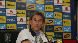 Rueda de Prensa de Sebastián Beccacece, Técnico de la Selección Ecuatoriana de Fútbol, en la Casa de la Selección. Fotos: API /  Rolando Enríquez