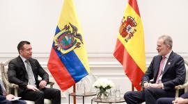 El presidente Daniel Noboa se reunió con el Rey de España, este miércoles 11 de marzo de 2026.