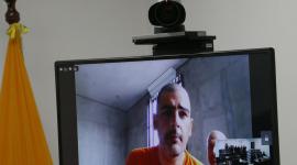 Aquíles Alvarez y sus hermanos durante la audiencia de apelación a la prisión preventiva y revisión de medidas en caso Goleada.