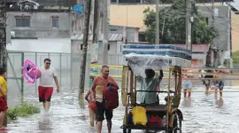 Las lluvias ha dejado zonas inundadas en diferentes provincias del país