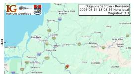 Un temblor se registró en El Oro, este sábado 14 de marzo de 2026.