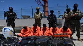 Detenidos en altamar llegaron a Manta luego de operativos de autoridades de Ecuador y Estados Unidos.