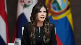 Daniel Noboa entrega Orden Nacional al Mérito a Kristi Noem en Carondelet