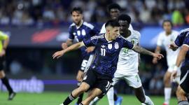 Argentina dominó el trámite en los 45 minutos frente a un contrincante con escasas ideas en el último tercio de la cancha