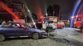 Tres vehículos, en el sector de Pacarillacta, sur de Quito.